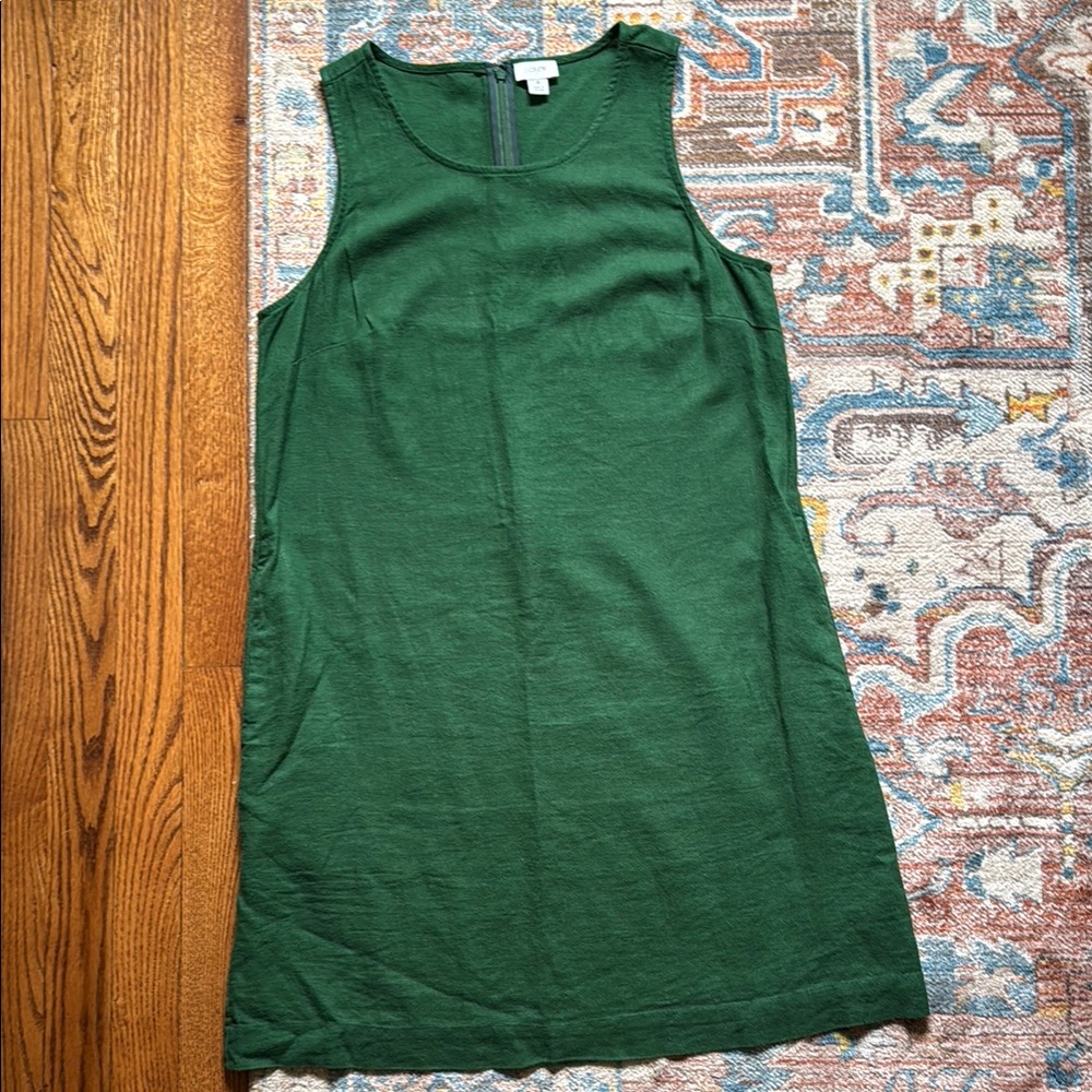 J Crew linen blend dress